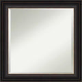 24" x 24" Trio Framed Wall Mirror Oil Rubbed Bronze - Amanti Art: Modern Square Beveled, No Assembly Required