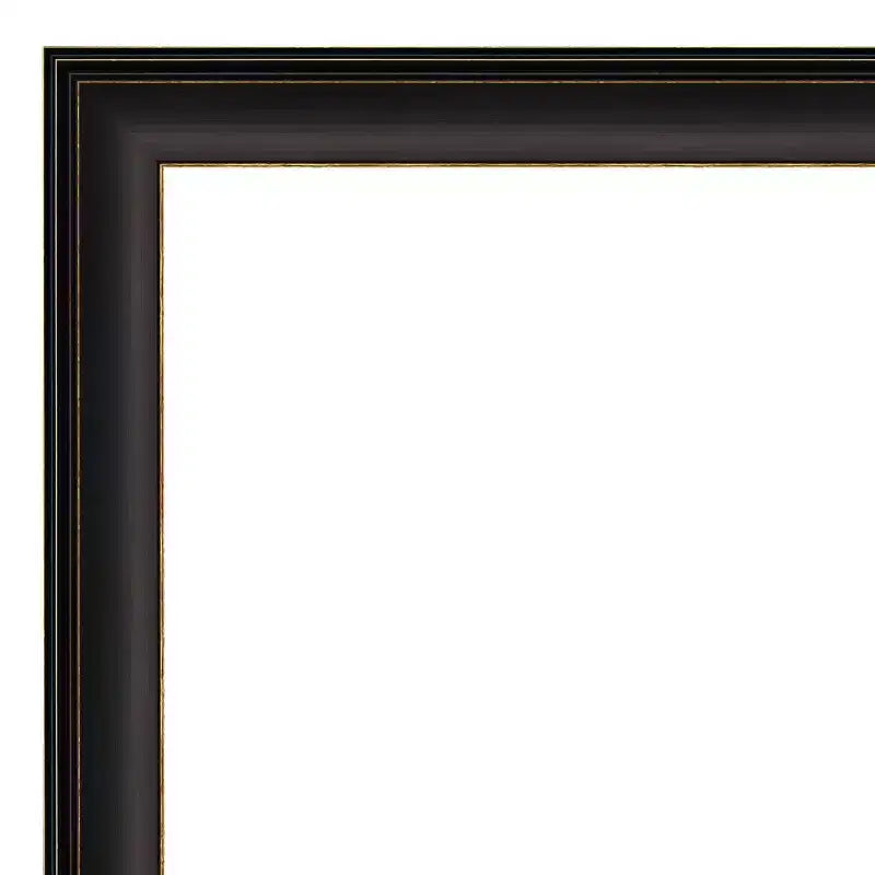 Miroir mural encadré trio 24" x 24" Bronze huilé - Amanti Art : Carré moderne biseauté, aucun assemblage requis