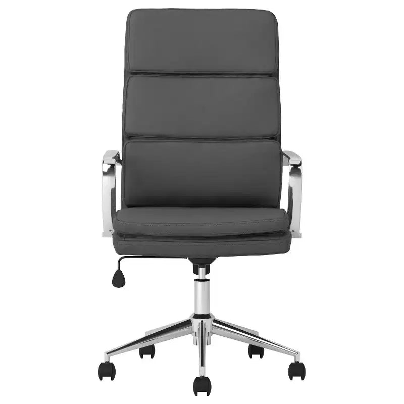 Chaises de bureau ergonomiques HomeStock de 46,5 po de hauteur fixe avec assise en mousse noire et support lombaire