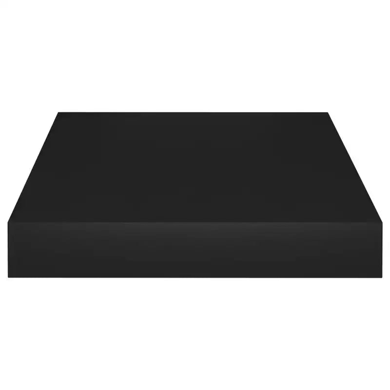 Étagère Murale Noire Nid d'Abeille MDF, Métal Petite Fixation Murale