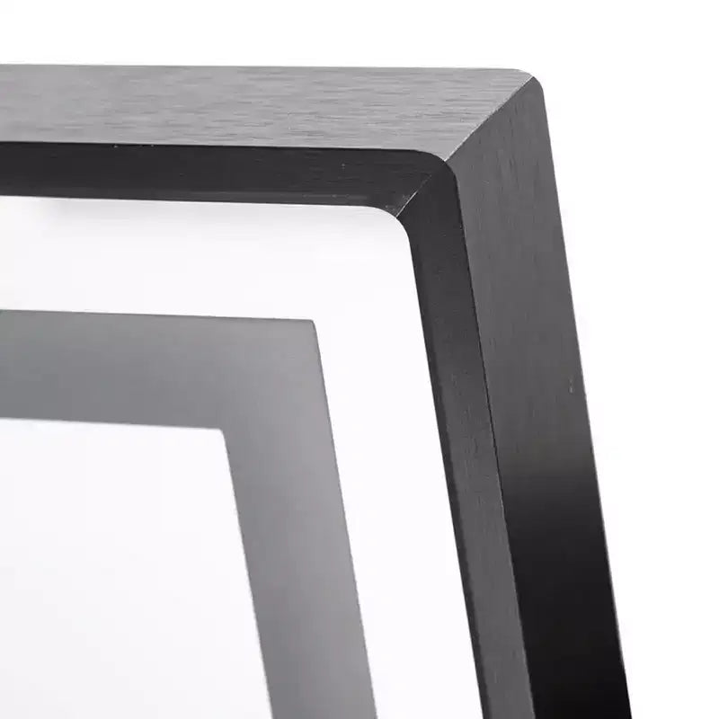 Miroir pleine longueur de 64 x 21 pouces en alliage d'aluminium noir à cadre fin avec lumière LED, miroir de sol éclairé avec support pour chambre à coucher
