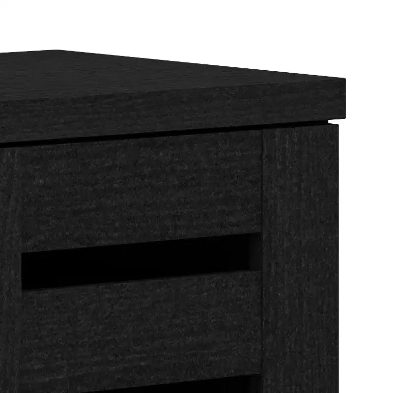 Galano Meuble à Chaussures 3 Portes 16 Paires avec Étagères Réglables Chêne Noir 45.3 L 13 P 28 H