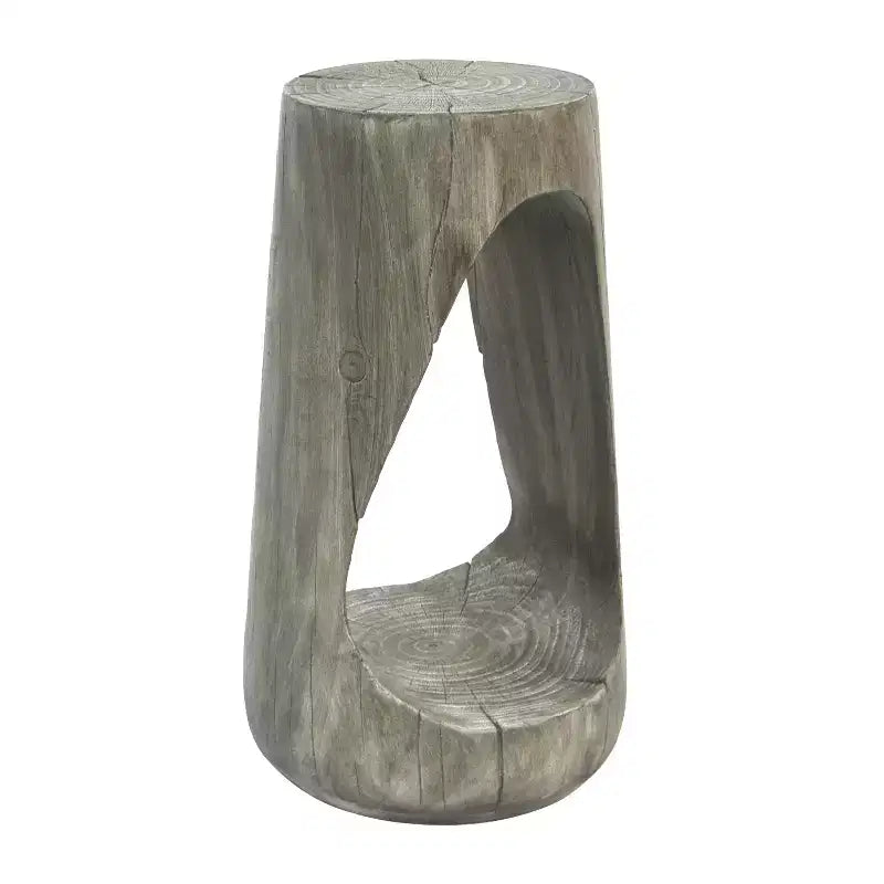 MAYEERTY 1 Table d'appoint moderne creuse en MGO, Table d'appoint artistique pour salon, chambre, patio extérieur