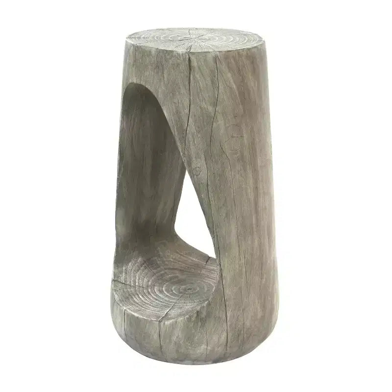 MAYEERTY 1 Table d'appoint moderne creuse en MGO, Table d'appoint artistique pour salon, chambre, patio extérieur