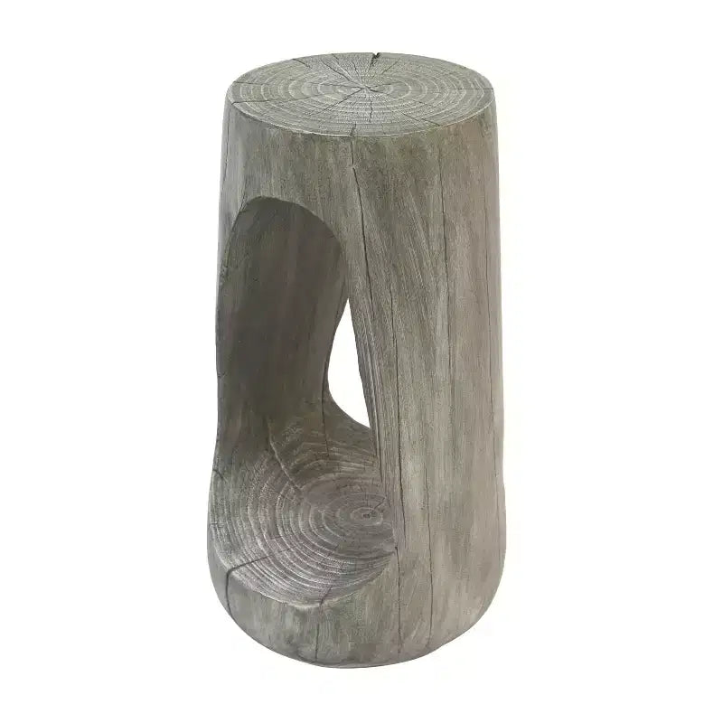 MAYEERTY 1 Table d'appoint moderne creuse en MGO, Table d'appoint artistique pour salon, chambre, patio extérieur