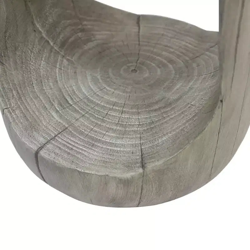 MAYEERTY 1 Table d'appoint moderne creuse en MGO, Table d'appoint artistique pour salon, chambre, patio extérieur