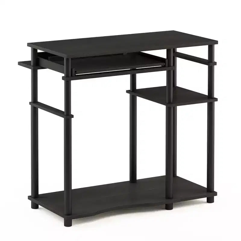 HOMLUX 31 Bureau d'ordinateur avec étagère de rangement, tiroir clavier coulissant et support pour multiprise