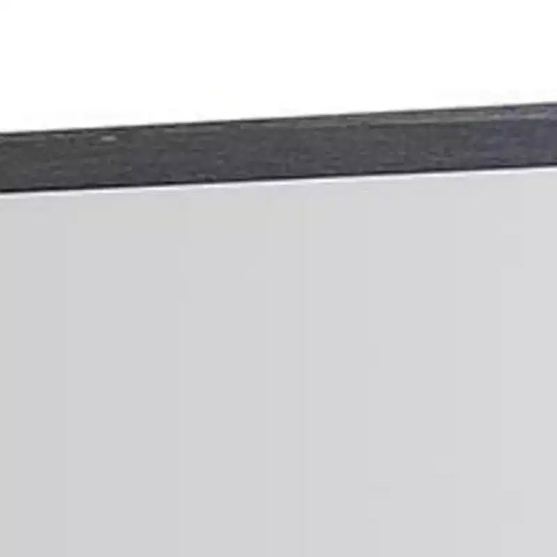 Miroir de commode Royal Hampton, bois d'hévéa massif noir patiné classique 42 pouces