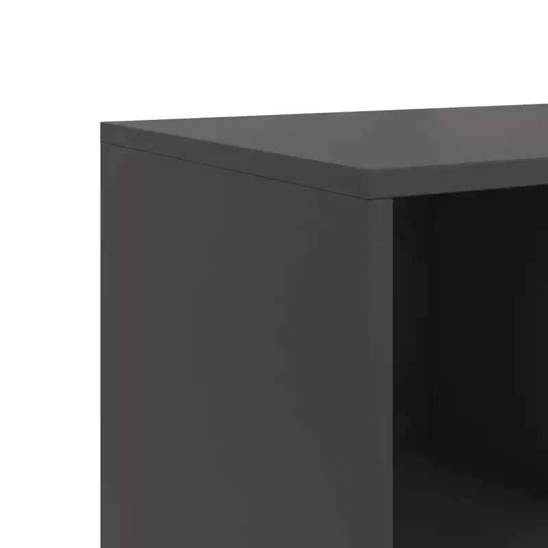vidaXL Commode noir Acier laminé à froid Meuble de rangement rectangulaire