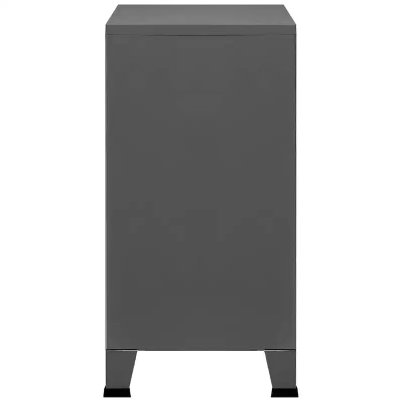 vidaXL Coffre de rangement Blanc Acier, plastique 75x40x80 cm