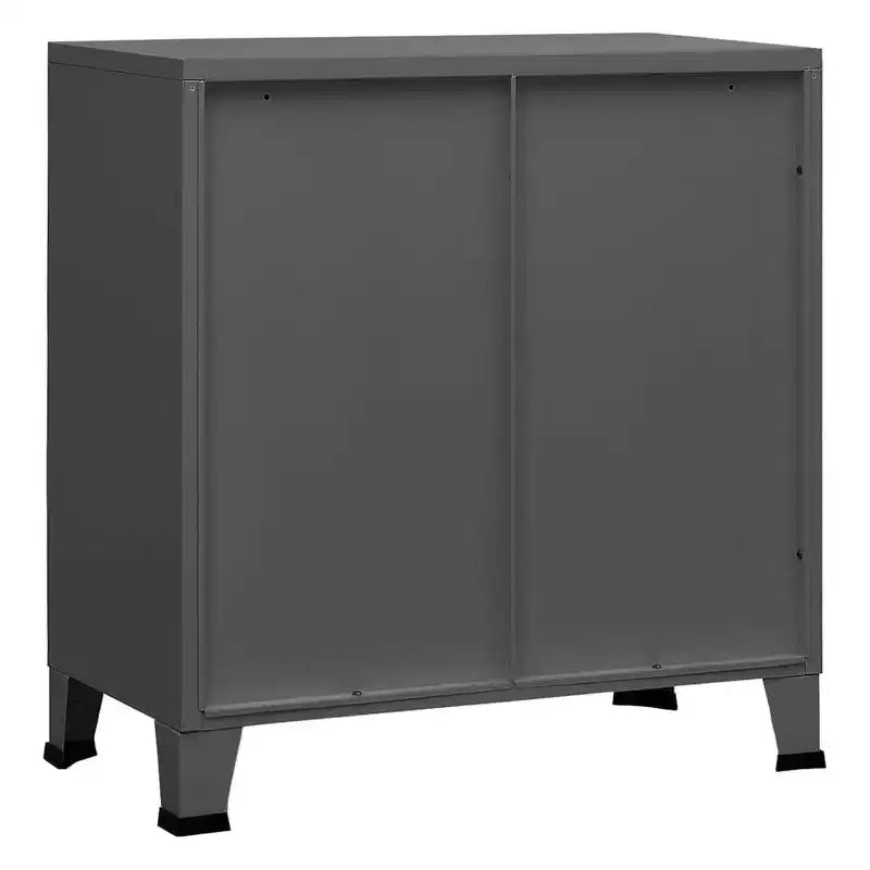 vidaXL Coffre de rangement Blanc Acier, plastique 75x40x80 cm