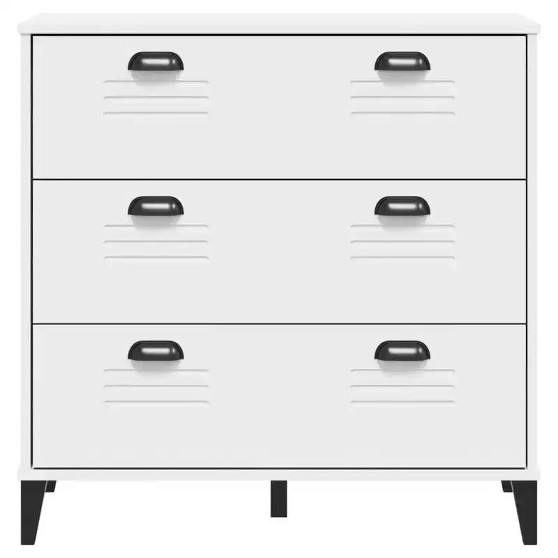 vidaXL Meuble de Rangement à Tiroirs Classeur de Dossiers Meuble de Salon en Bois de Pin Massif