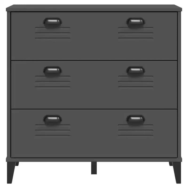 vidaXL Meuble de Rangement à Tiroirs Classeur de Dossiers Meuble de Salon en Bois de Pin Massif