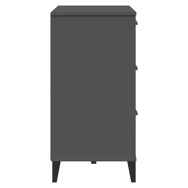 vidaXL Meuble de Rangement à Tiroirs Classeur de Dossiers Meuble de Salon en Bois de Pin Massif