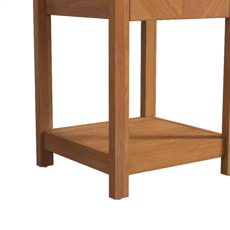 Galano - Ensemble de 2 tables de chevet avec tiroir et étagère ouverte de rangement - 41,9 cm H x 39,1 cm l x 58,9 cm P