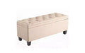 Okak Modern Rectangle Button Tufted Ottoman Bench with Storage Function,Upholstered Storage Bench for Living Room,Bedroom