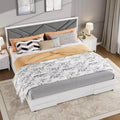 Upholstered Bed Frame, Tufted Design Soft Headboard, Wooden Slat Support, Mattress Foundation No Box Spring Needed, Stable & Quiet Full Bed Frame