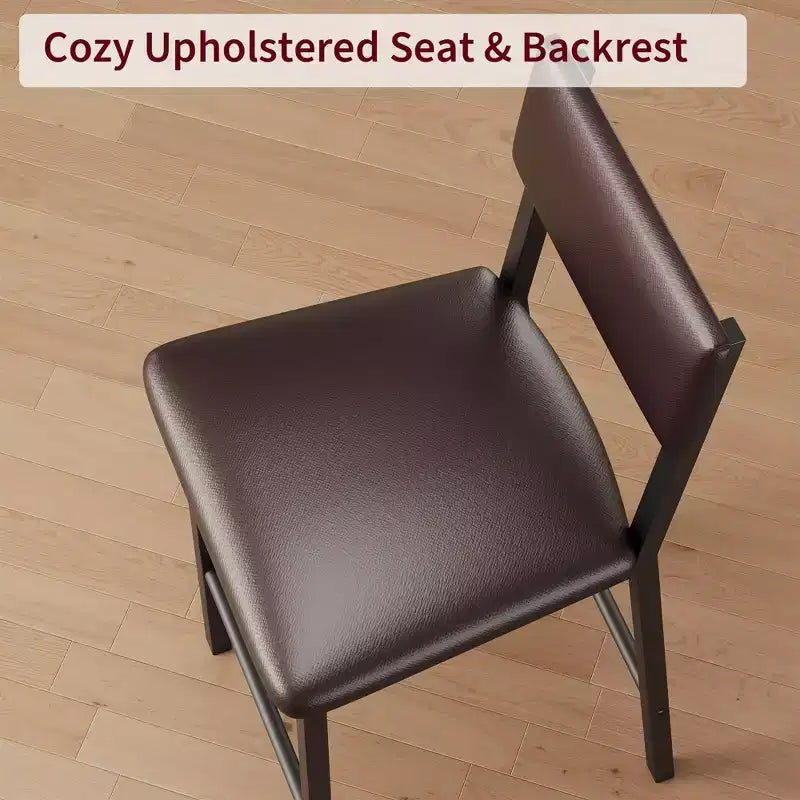 Lot de 4 tabourets de bar, tabourets de bar de cuisine de 63,5 cm avec coussin épais, dossier et repose-pieds, pour salle à manger, cuisine
