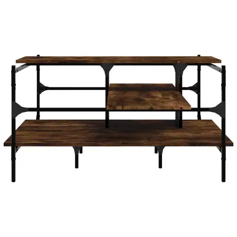 vidaXL Table basse d'appoint de rangement pour salon en bois d'ingénierie
