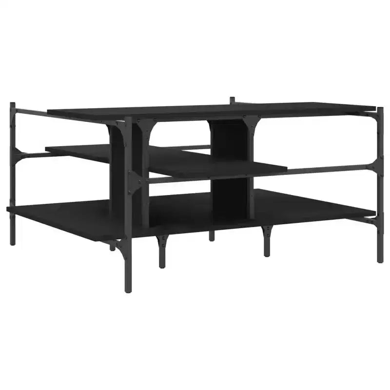 vidaXL Table basse d'appoint de rangement pour salon en bois d'ingénierie