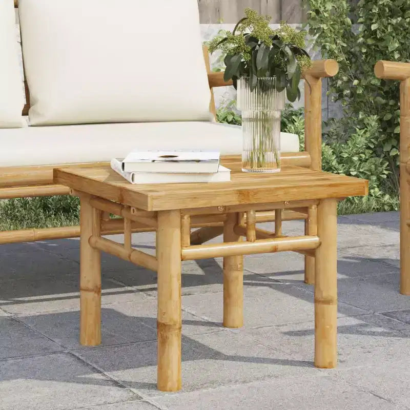 vidaXL Table Basse d'Appoint Salon Chambre Couloir Bureau Meuble Bambou - 43,3 x 21,7 x 13,8