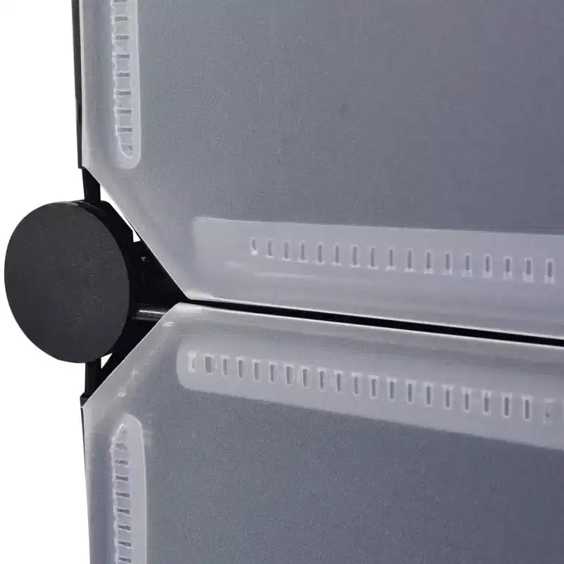vidaXL Meuble à chaussures modulable blanc/noir étagère 10 compartiments