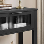 Console avec 2 tiroirs et étagère de rangement