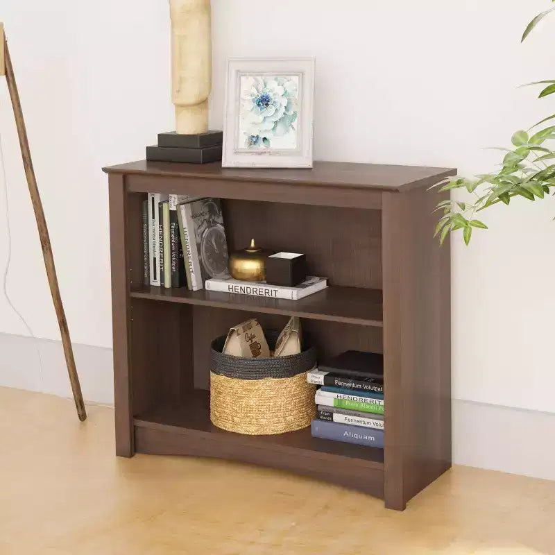 Étagère 2 tablettes 29 po expresso – Prepac : Tablettes réglables, fini laminé, composite de bois, capacité de 40 lb
