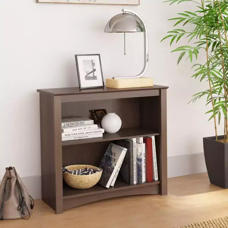 Étagère 2 tablettes 29 po expresso – Prepac : Tablettes réglables, fini laminé, composite de bois, capacité de 40 lb