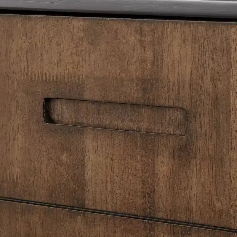 angelo:HOME Randy Buffet décoratif moderne Mid-Century Noir/Noyer
