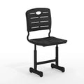 Flash Furniture Nila Adjustable Height Black Student Chair with Black Pedestal Frame for School, Classroom, Remote Learning