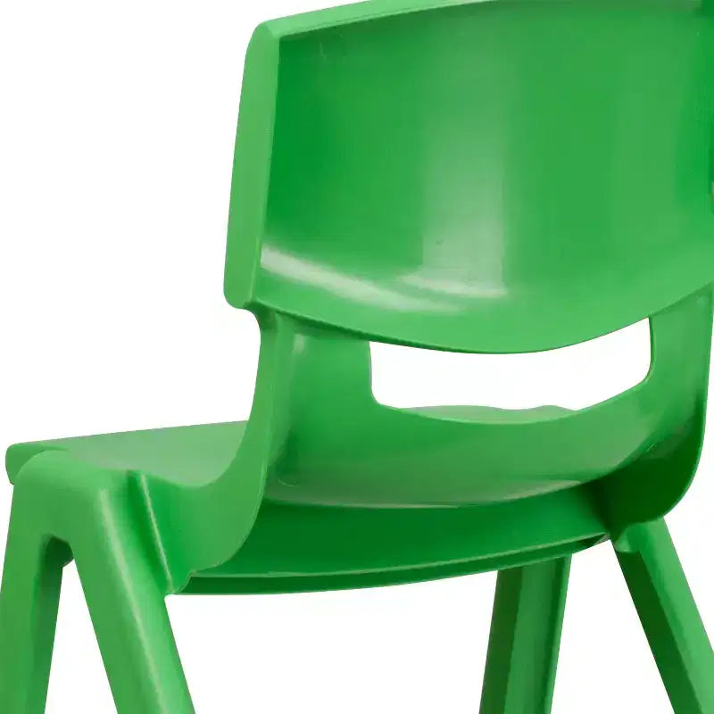 Lot de 2 chaises d'écolier empilables en plastique Flash Furniture, hauteur d'assise 39,5 cm