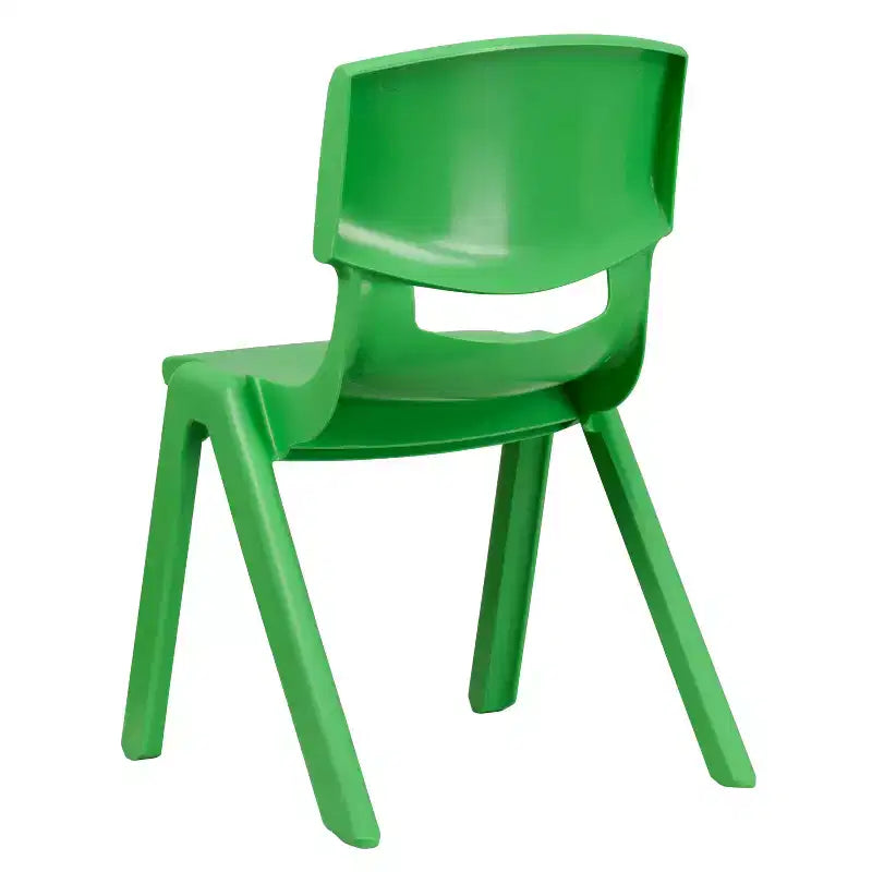 Lot de 2 chaises d'écolier empilables en plastique Flash Furniture, hauteur d'assise 39,5 cm