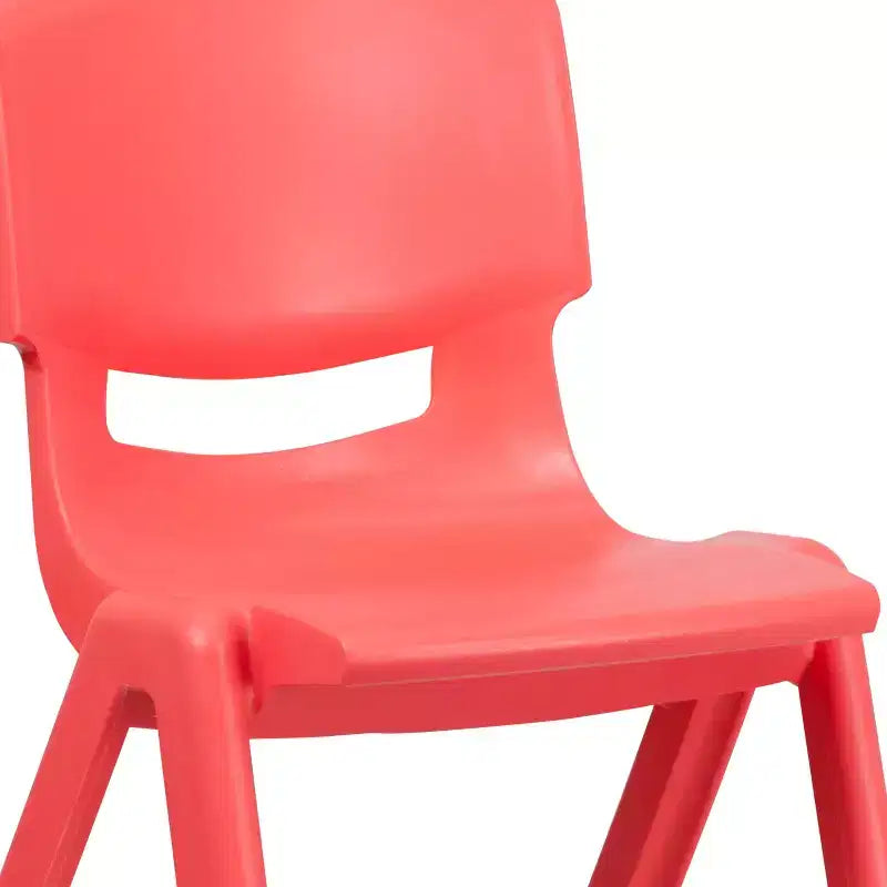 Lot de 2 chaises d'écolier empilables en plastique Flash Furniture, hauteur d'assise 39,5 cm