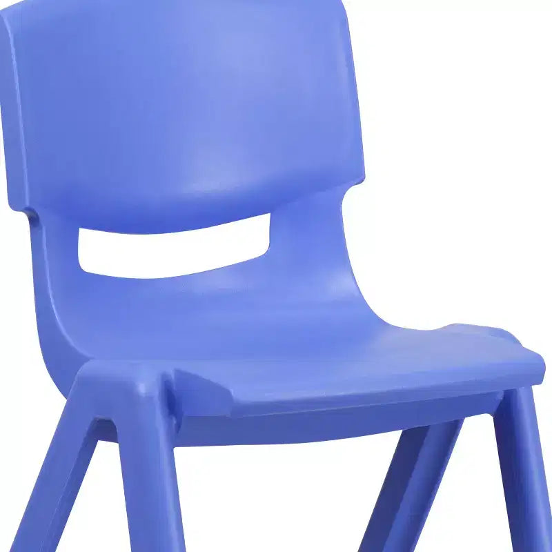 Lot de 2 chaises d'écolier empilables en plastique Flash Furniture, hauteur d'assise 39,5 cm