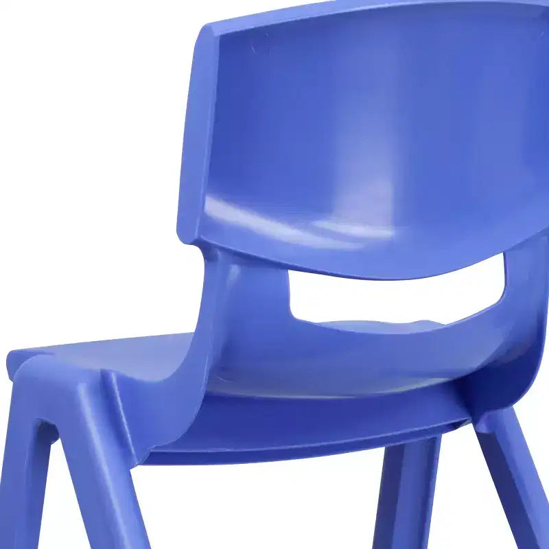 Lot de 2 chaises d'écolier empilables en plastique Flash Furniture, hauteur d'assise 39,5 cm