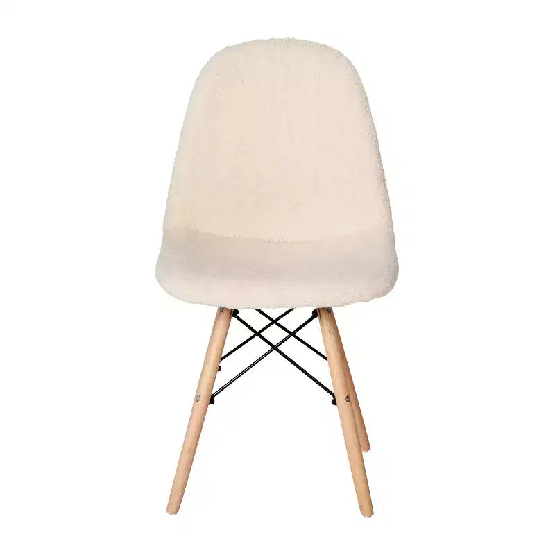 Emma et Oliver Dorset - Fauteuil d'appoint en similicuir d'agneau avec pieds en bois de hêtre pour salon, chambre à coucher, dortoir et plus encore