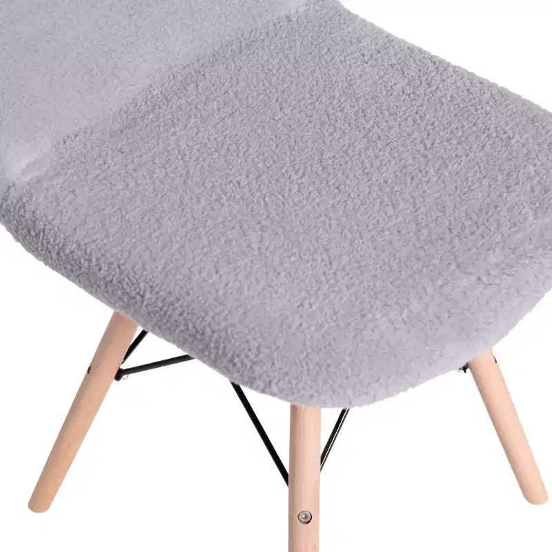 Emma et Oliver Dorset - Fauteuil d'appoint en similicuir d'agneau avec pieds en bois de hêtre pour salon, chambre à coucher, dortoir et plus encore