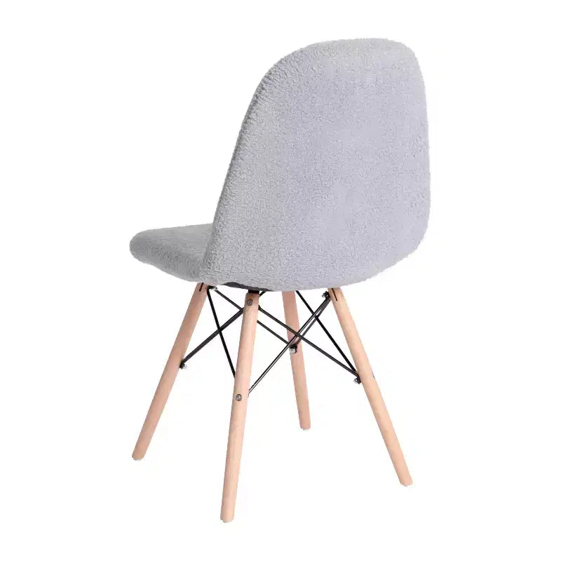 Emma et Oliver Dorset - Fauteuil d'appoint en similicuir d'agneau avec pieds en bois de hêtre pour salon, chambre à coucher, dortoir et plus encore