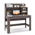 Bureau d'ordinateur Costway, bureau d'écriture en bois, poste de travail moderne pour bureau à domicile, table d'ordinateur portable pour petit espace