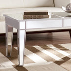 Table basse rectangulaire effet miroir