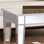 Table basse rectangulaire effet miroir