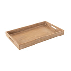 Ottoman de cocktail rectangulaire rembourré avec plateau de rangement