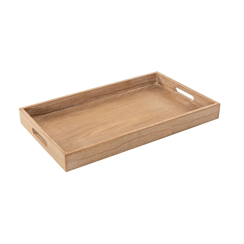 Ottoman de cocktail rectangulaire rembourré avec plateau de rangement