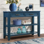 Console avec 2 tiroirs et 2 étagères ouvertes, buffet pour couloir, salon, cuisine