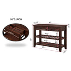 Console avec 2 tiroirs et 2 étagères ouvertes, buffet pour couloir, salon, cuisine