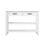Console avec 2 tiroirs et 2 étagères ouvertes, buffet pour couloir, salon, cuisine
