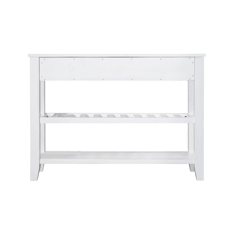 Console avec 2 tiroirs et 2 étagères ouvertes, buffet pour couloir, salon, cuisine