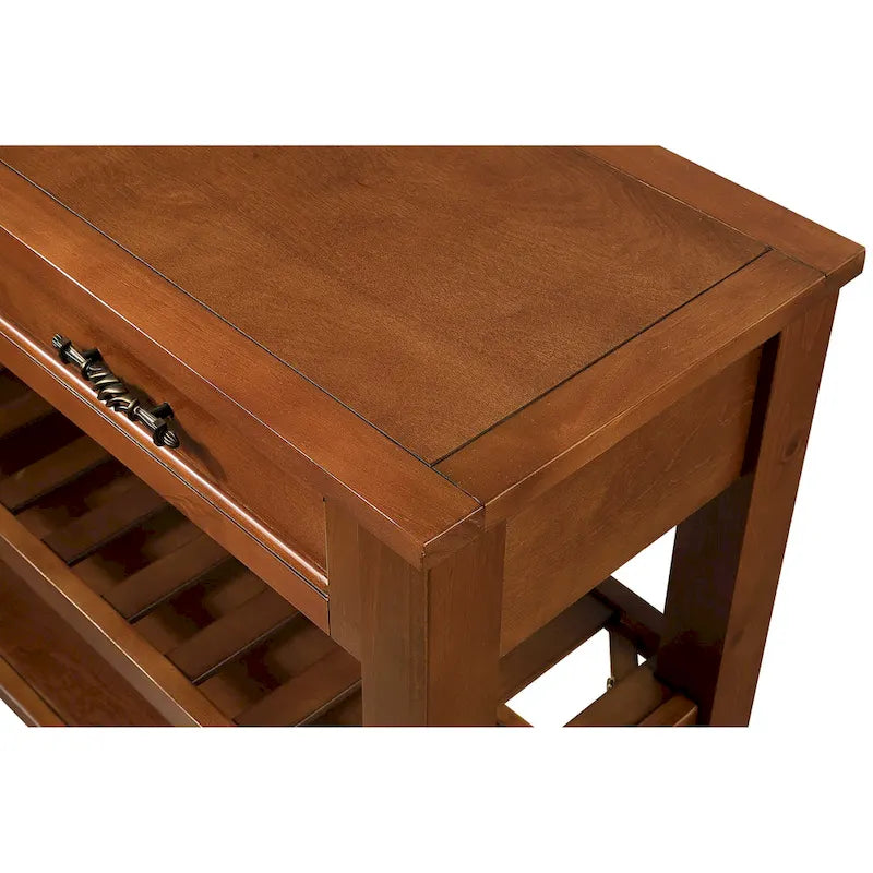 Console avec 2 tiroirs et 2 étagères ouvertes, buffet pour couloir, salon, cuisine