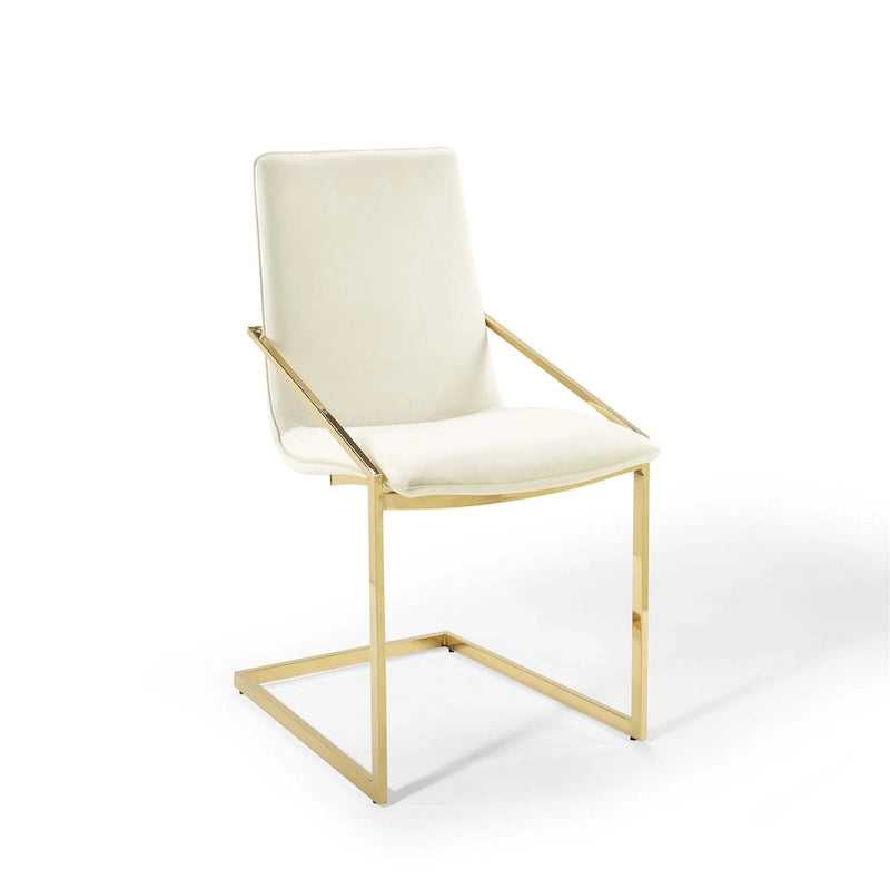 Fauteuil de salle à manger en velours